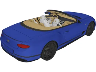 Bentley Continental GT Convertible (2020) 3D Model