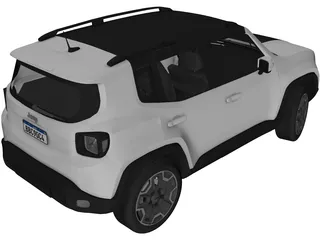 Jeep Renegade Latitude (2015) 3D Model