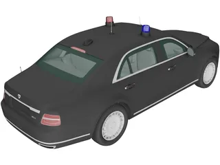 Aurus Senat Sedan Guard (2018) 3D Model