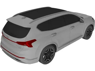 Hyundai Santa Fe (2021) 3D Model