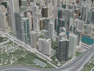 Chicago City, USA (2020) 3D Model