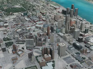 Detroit City, USA (2020) 3D Model