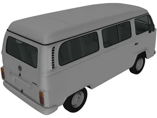 Volkswagen Kombi (2012) 3D Model