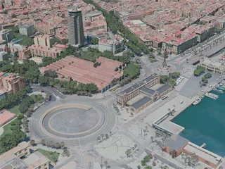 Barcelona City, Spain (2020) 3D Model