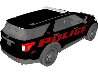 Ford Explorer Police (2020) 3D Model