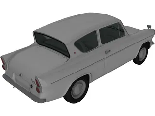 Ford Anglia (1967) 3D Model