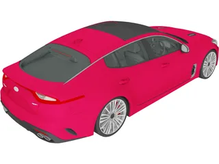 Kia Stinger GT (2017) 3D Model