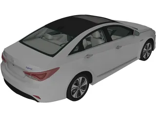 Hyundai Sonata Hybrid (2015) 3D Model