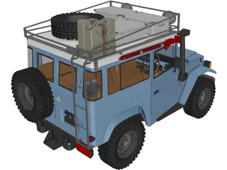 Toyota Land Cruiser FJ40 [Lifted] 3D Model