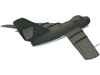 Mikoyan-Gurevich MiG-15 Fagot 3D Model