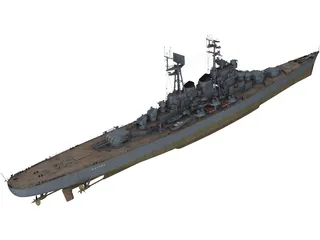 Moskva Russian Cruiser 3D Model