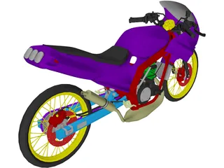 Kawasaki Serpico 150 3D Model