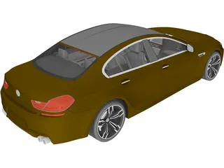 BMW M6 Gran Coupe (2014) 3D Model