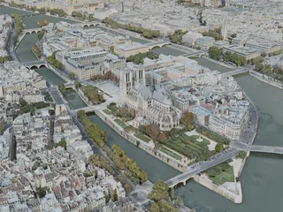 Paris City, France (2020) 3D Model