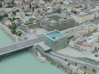 Linz City, Austria (2020) 3D Model