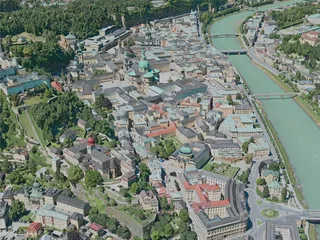 Salzburg City, Austria (2020) 3D Model