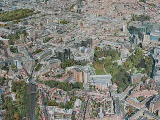 Brussels City, Belgium (2020) 3D Model