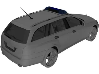 Mercedes-Benz E-Class Police 3D Model