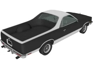 Chevrolet El Camino (1982) 3D Model