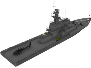 HMS Clyde (P257) 3D Model