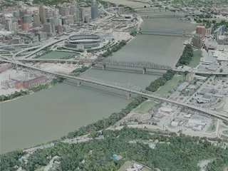 Cincinnati City, USA (2020) 3D Model