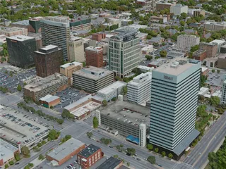 Columbia City, USA (2020) 3D Model