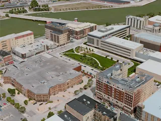 Green Bay City, USA (2020) 3D Model