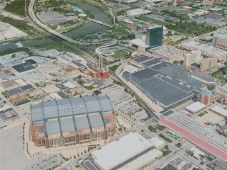 Indianapolis City, USA (2020) 3D Model