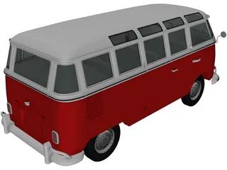 Volkswagen Transporter T1 (1950) 3D Model