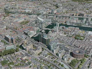 Dublin City, Ireland (2020) 3D Model