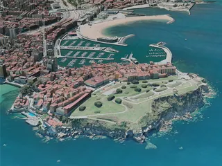 Gijon City, Spain (2020) 3D Model