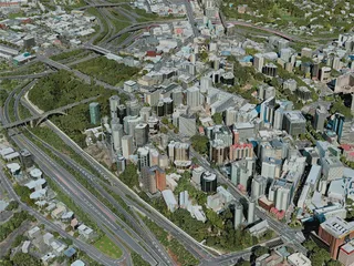 Auckland City, New Zealand (2020) 3D Model