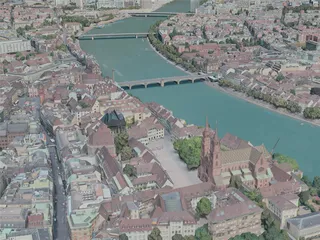 Basel City, Switzerland (2020) 3D Model