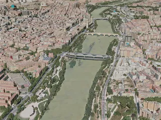 Zaragoza City, Spain (2020) 3D Model