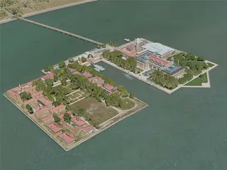 New York City, Governors Island, USA (2020) 3D Model