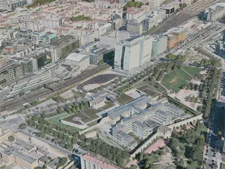 Lyon City, France (2020) 3D Model