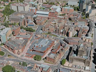 Leeds City, UK (2020) 3D Model