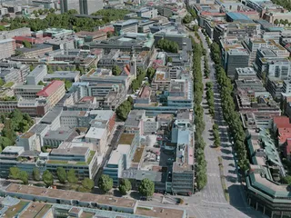 Stuttgart City, Germany (2020) 3D Model