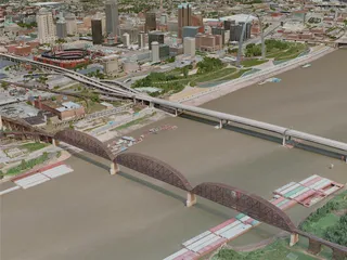 St. Louis City, USA (2020) 3D Model