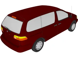 Toyota Sienna (1998) 3D Model