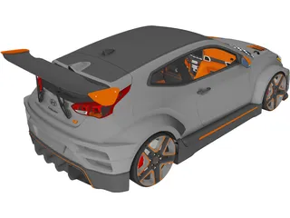 Hyundai Veloster N Race Concept (2019) 3D Model