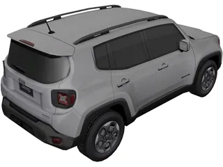 Jeep Renegade (2016) 3D Model