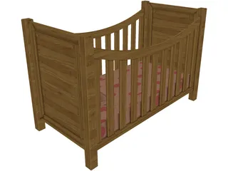 Baby Bed 3D Model