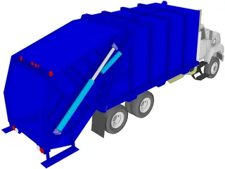 Garbage Truck 3D Model