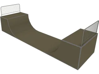 Ramp for Skeating 3D Model
