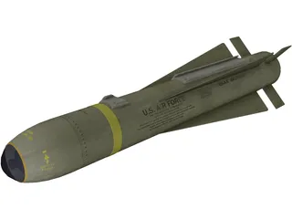 AGM-65K Maverick Missile 3D Model