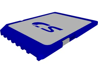 SD Card 3D Model