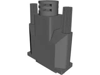 DVI Connector 3D Model