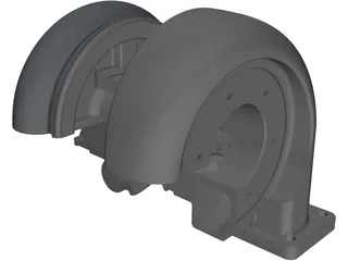 Turbo Compressor 3D Model