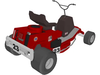 Lawn Mower Cart 3D Model